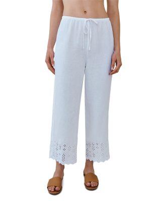 Embroidered Beach Crop Pants by BELLA DAHL