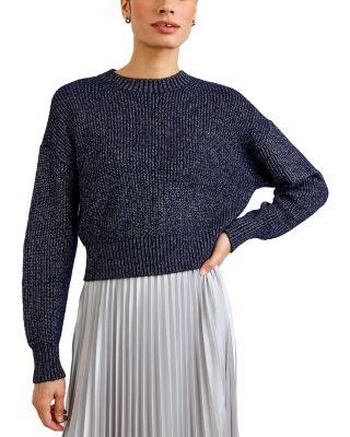 Metallic Threaded Sweater by BELLA DAHL
