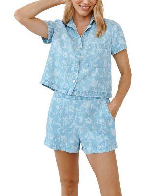 Short Sleeve Pocket Button Down Shirt by BELLA DAHL