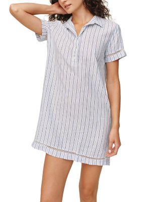 Short Sleeve Pullover Shirt Dress by BELLA DAHL