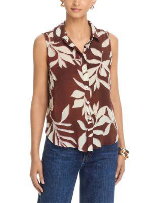 Sleeveless Button Front Top by BELLA DAHL