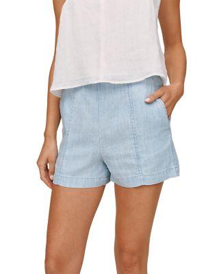 Smocked Back Seamed Shorts by BELLA DAHL