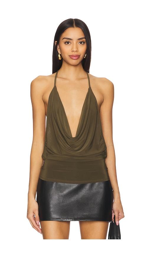 Bella Venice Elsa Top in Olive by BELLA VENICE