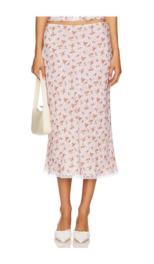 Bella Venice The Roxy Skirt in Red,Ivory by BELLA VENICE