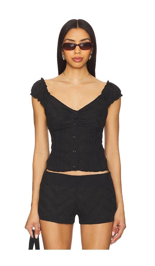 Bella Venice The Stephanie Top in Black by BELLA VENICE