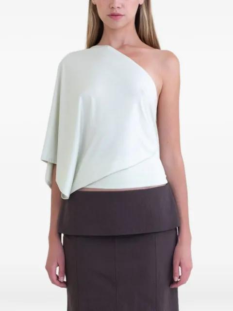 Arden asymmetric draped top by BELLE ANNA