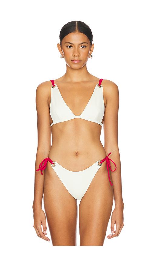 Belle Anna Eyelet Top in Cream by BELLE ANNA