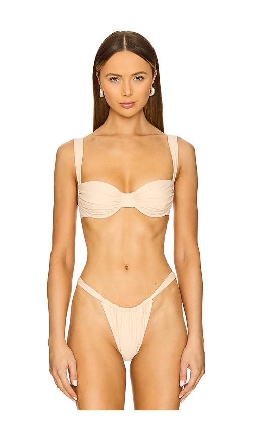 Belle Anna Oracle Bikini Top in Peach by BELLE ANNA
