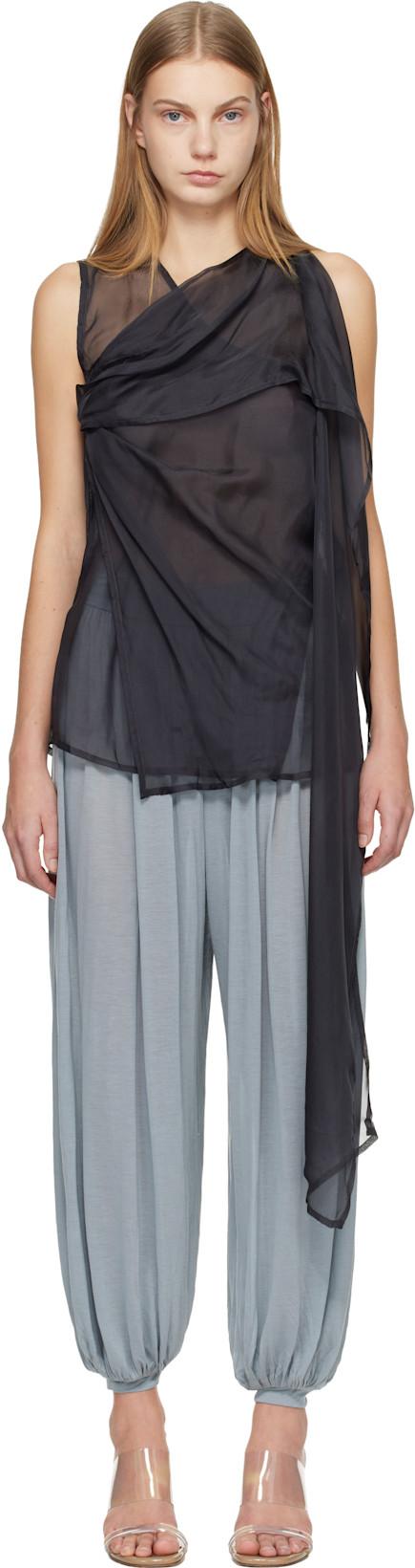 Navy Vale Top by BELLE ANNA
