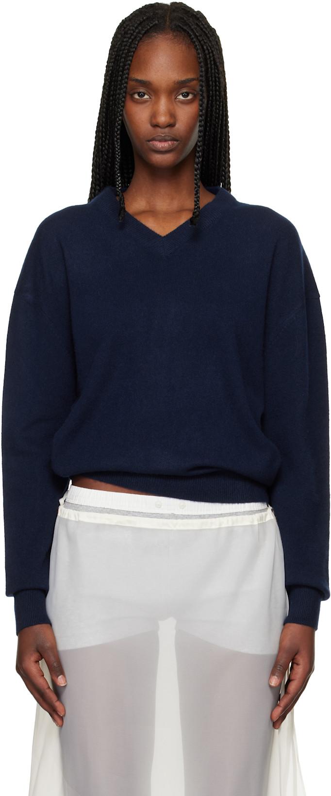 Navy Valley Sweater by BELLE ANNA