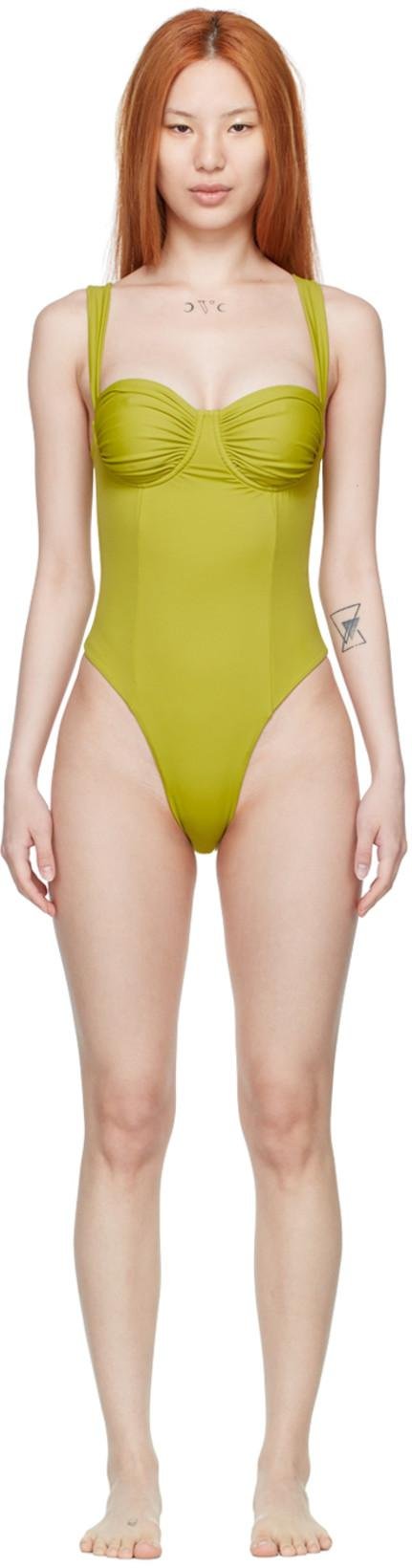 Green Vision One-Piece Swimsuit by BELLE THE LABEL