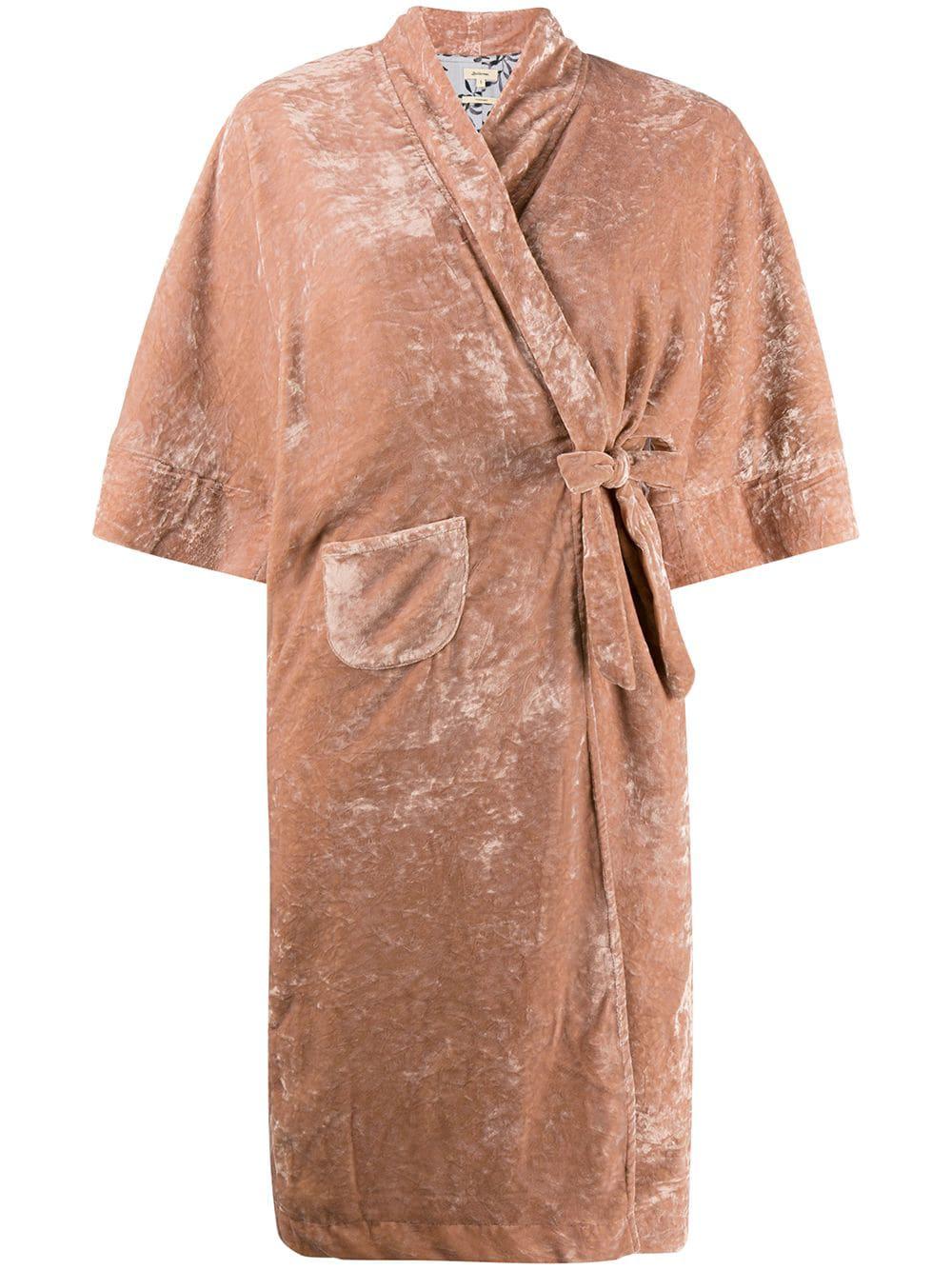 distressed robe-coat by BELLEROSE