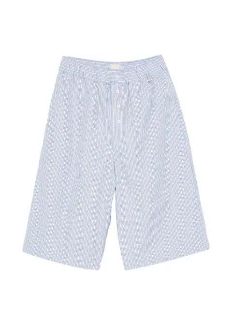 striped button-up shorts by BELLEROSE