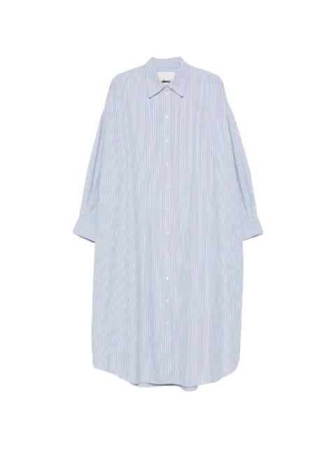 striped chest-pocket midi dress by BELLEROSE