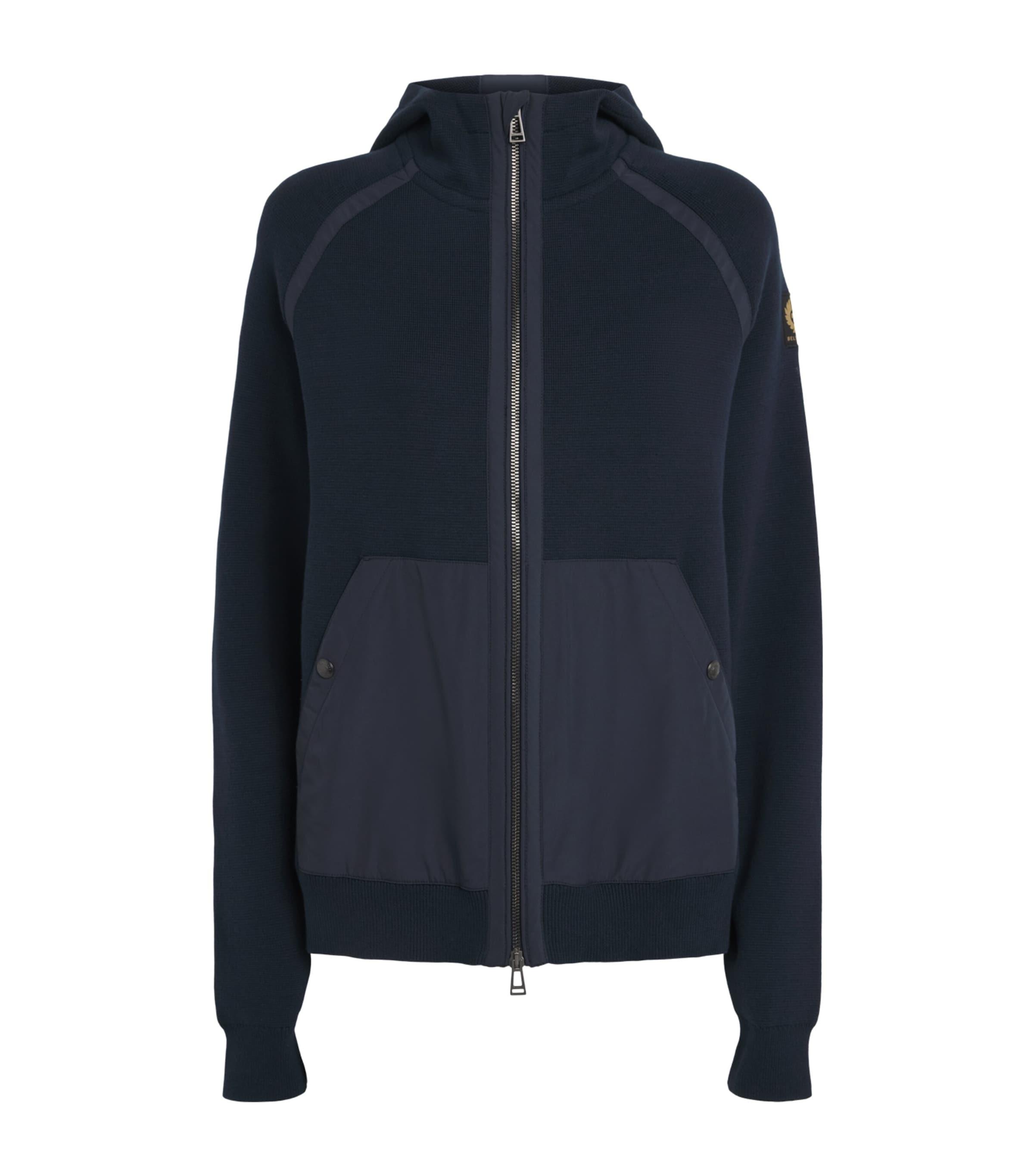 Belstaff Cotton Hooded Zip-Up Cardigan by BELSTAFF