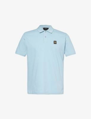 Brand-patch short-sleeved cotton-jersey polo shirt by BELSTAFF
