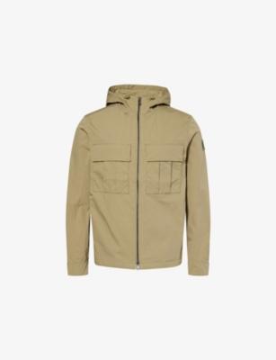 Hooded Logo-Patch Cotton-Blend Jacket by BELSTAFF