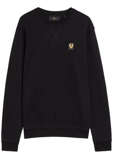 Logo-appliquéd cotton sweatshirt by BELSTAFF