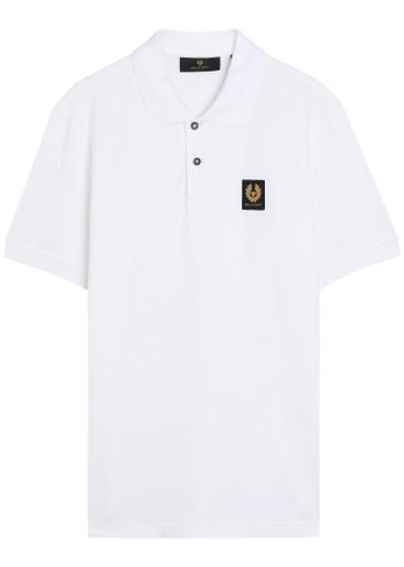 Logo-appliquéd piqué cotton polo shirt by BELSTAFF