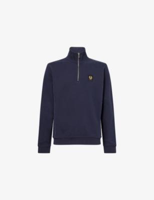 Quarter-Zip High-Neck Cotton-Jersey Sweatshirt by BELSTAFF