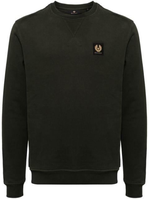 logo-patch cotton sweatshirt by BELSTAFF