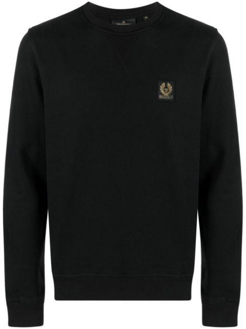 logo-patch cotton sweatshirt by BELSTAFF