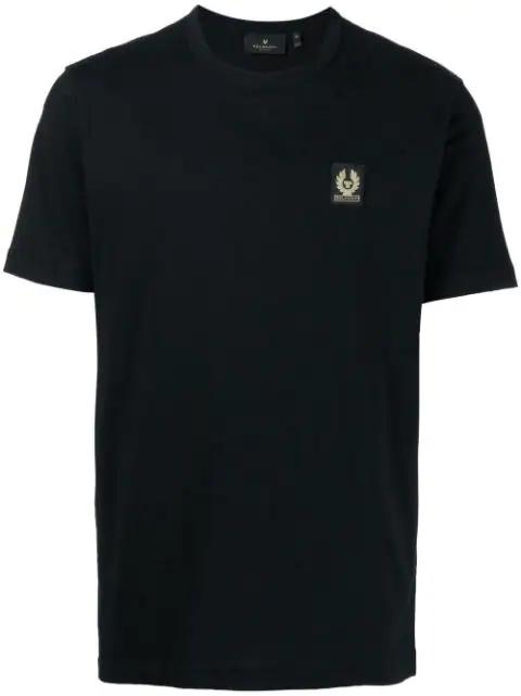 logo-patch crew neck T-shirt by BELSTAFF