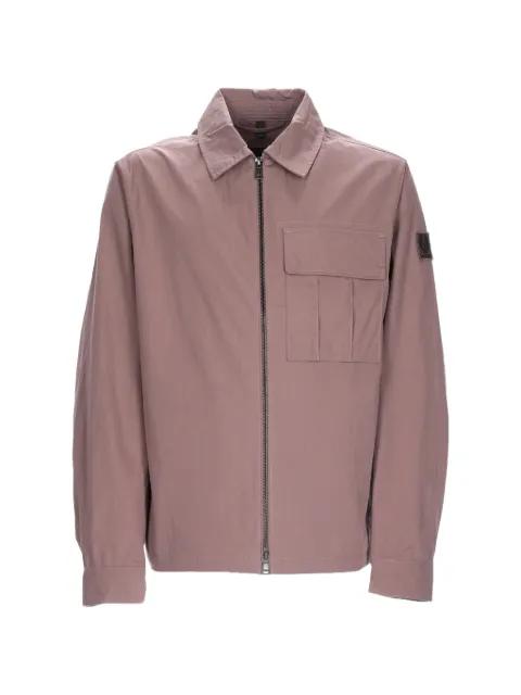 logo-patch flap-pocket cargo shirt by BELSTAFF