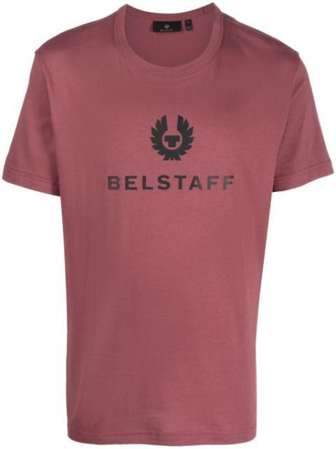 logo-print cotton T-shirt by BELSTAFF