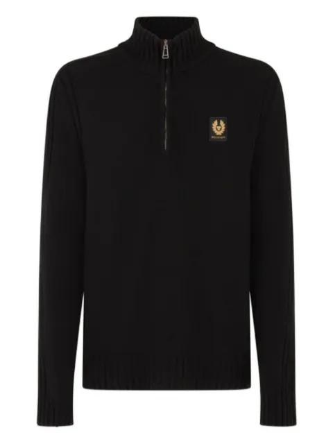 ribbed-knit half-zip sweater by BELSTAFF