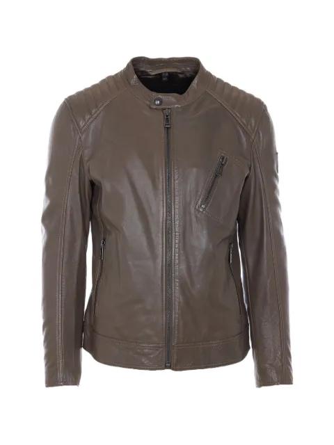 zip leather jacket by BELSTAFF