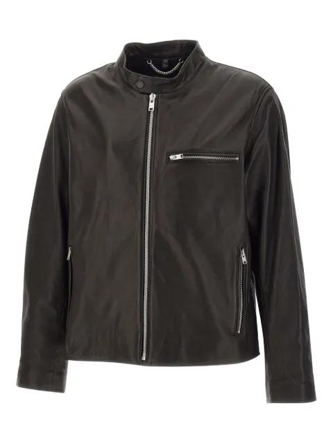 zip-up leather jacket by BELSTAFF