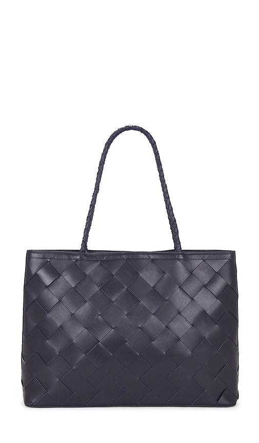 BEMBIEN Gabrielle Grande Weave Bag in Navy by BEMBIEN
