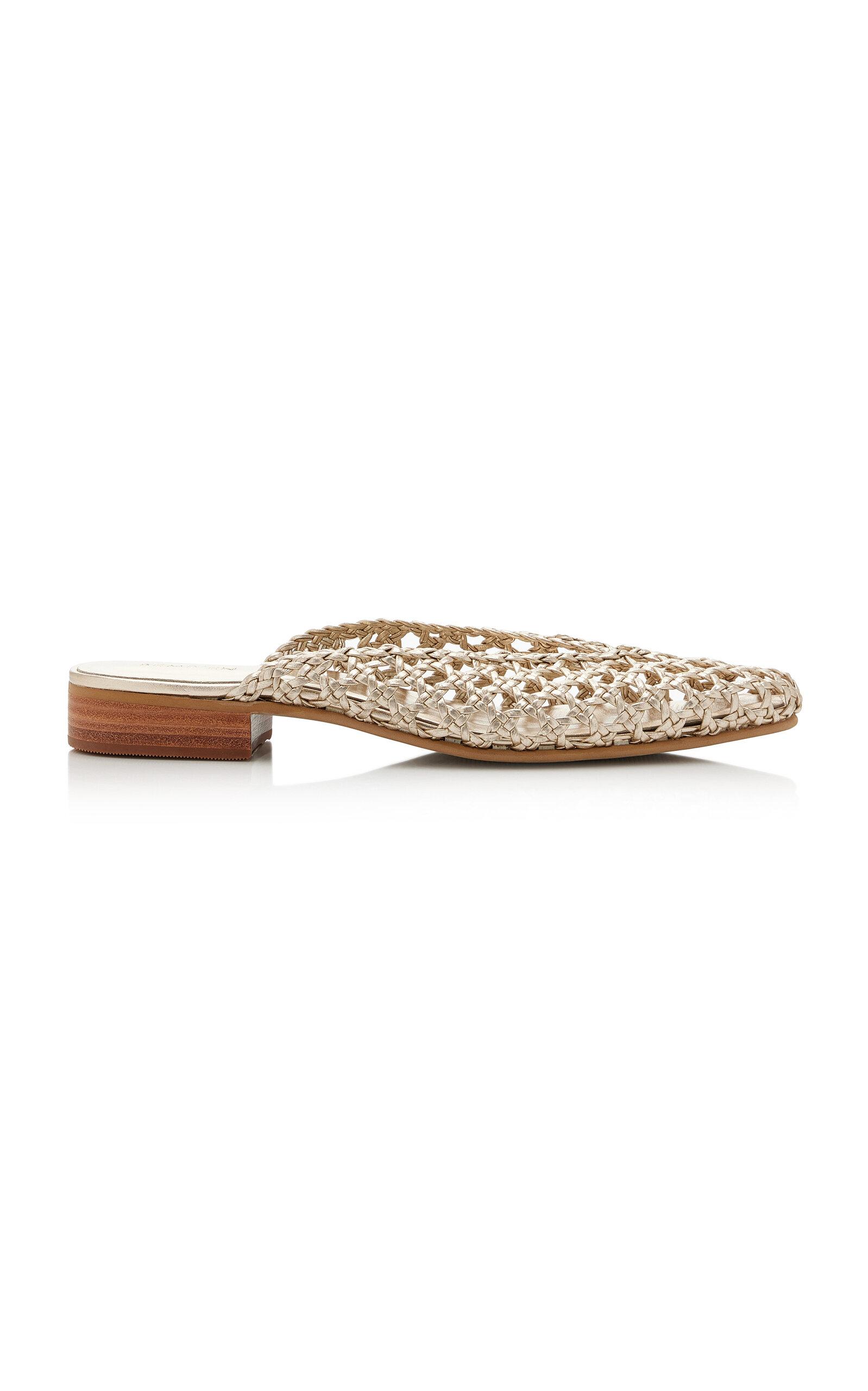 Bembien Exclusive La Isla Faye Woven Leather Mules - Moda Operandi by BEMBIEN
