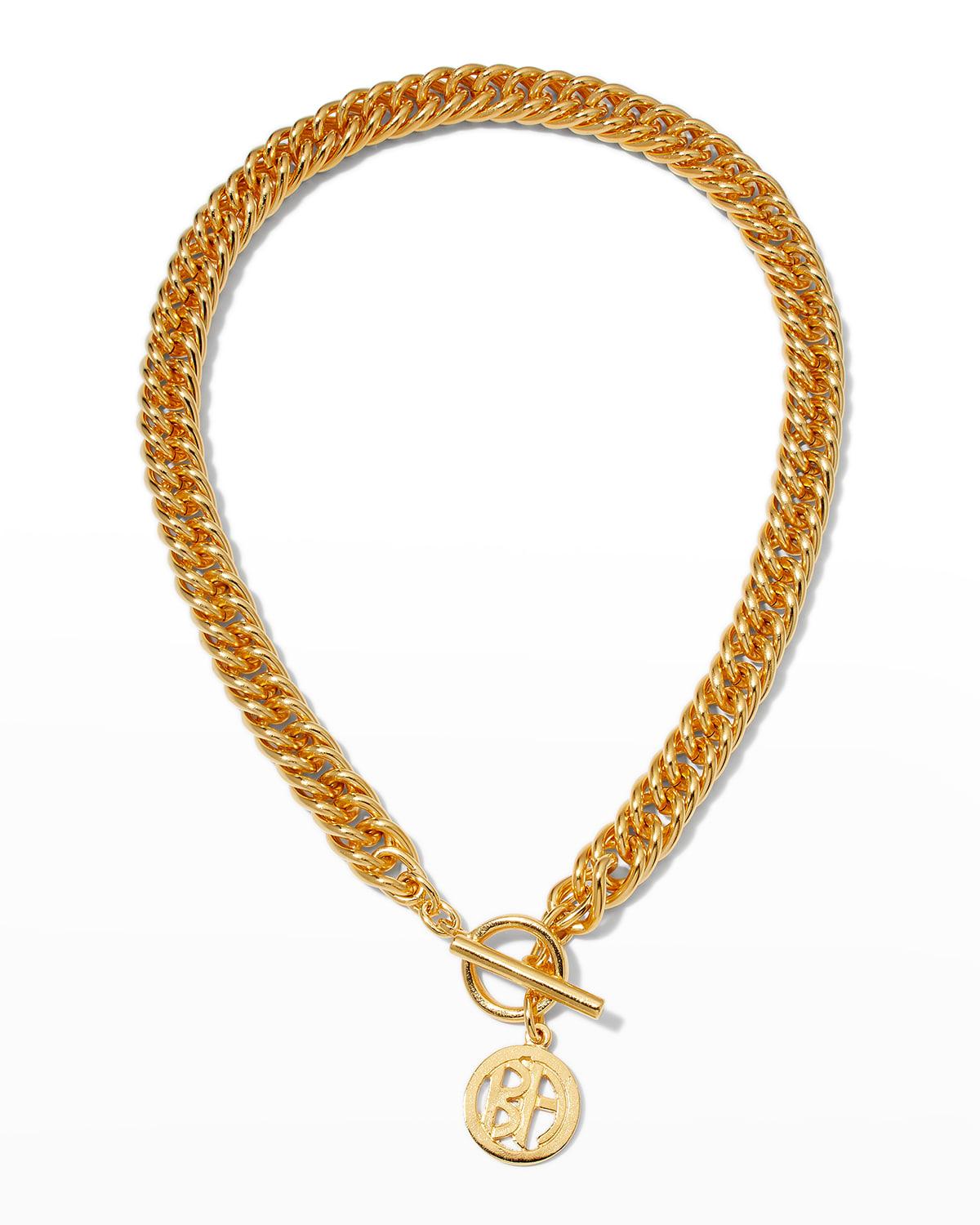 Gold Chain Toggle Necklace by BEN-AMUN