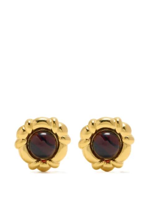 cabochon clip-on earrings by BEN AMUN