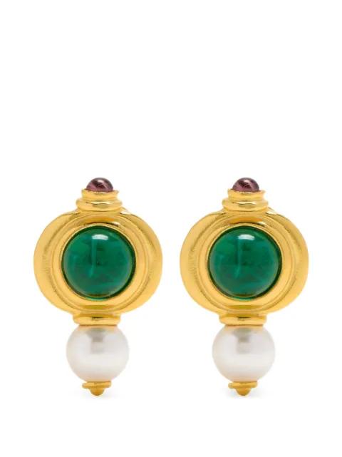 pearl drop earrings by BEN AMUN