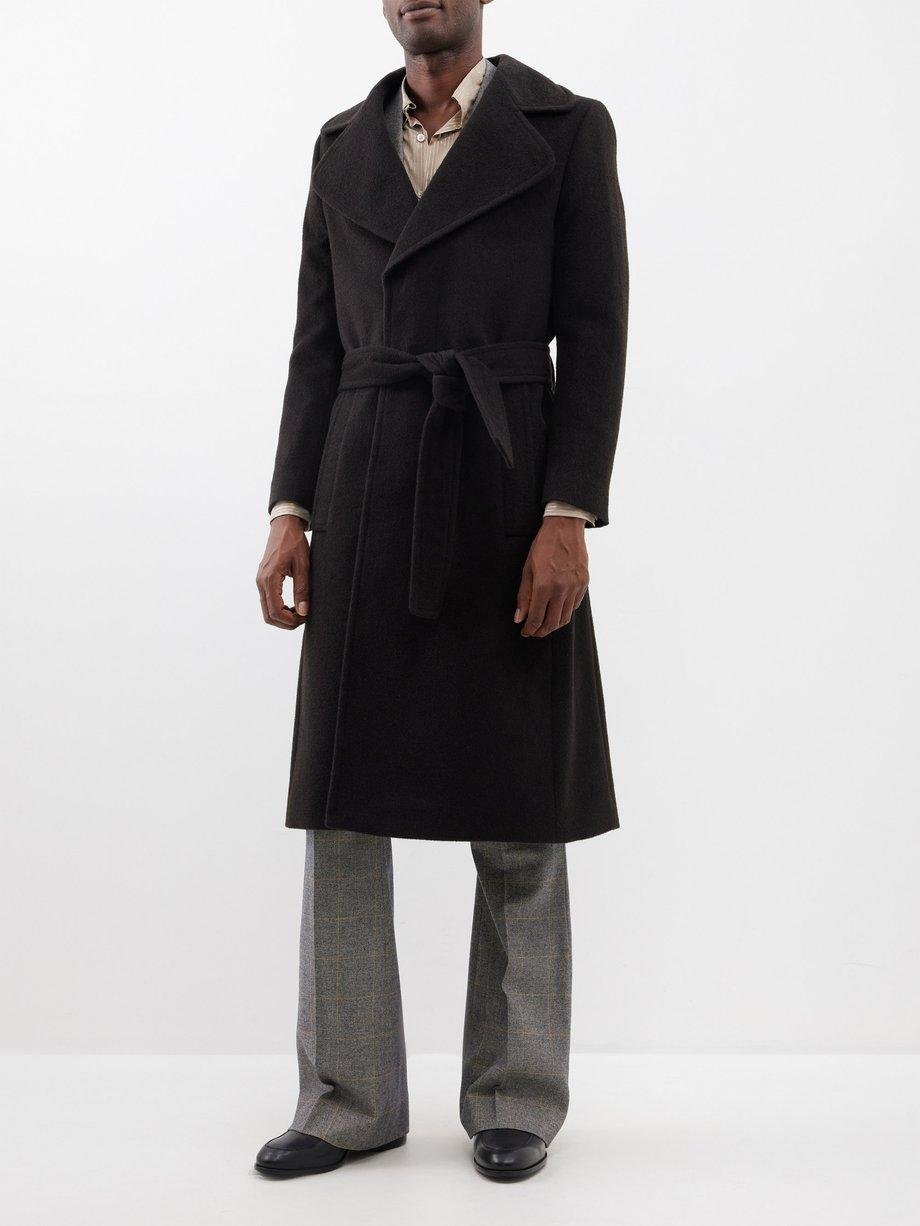 Tadzio belted wool-blend overcoat by BEN COBB X TIGER OF SWEDEN