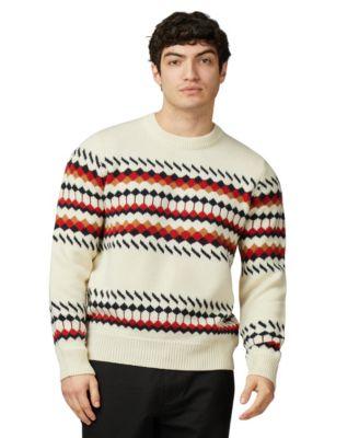 Men's Fair Isle Crew Neck Sweater by BEN SHERMAN