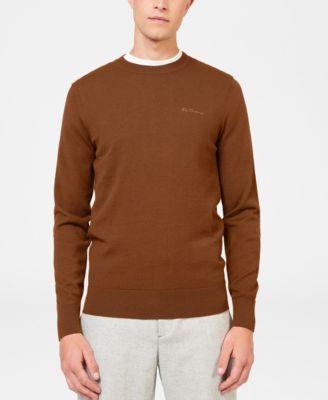 Men's Merino Crew Sweater by BEN SHERMAN