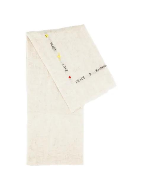 embroidered scarf by BENARAS BY CITRUS