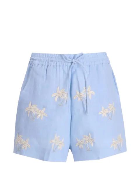 palm tree-pattern shorts by BENARAS BY CITRUS