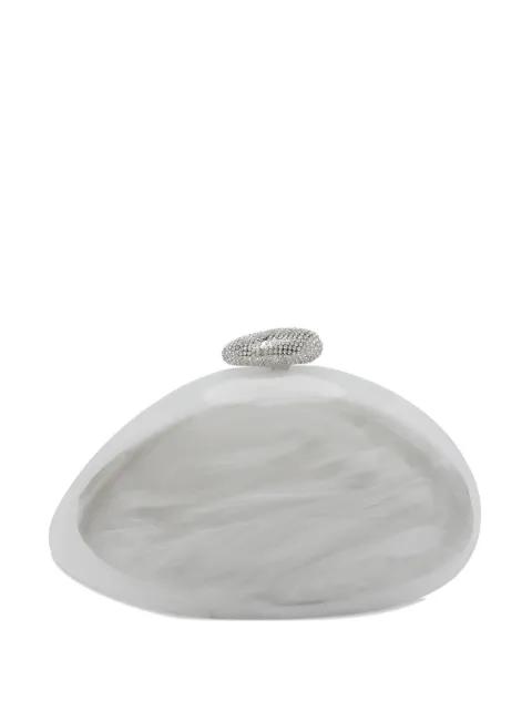 Artemisia marble-effect clutch bag by BENEDETTA BRUZZICHES