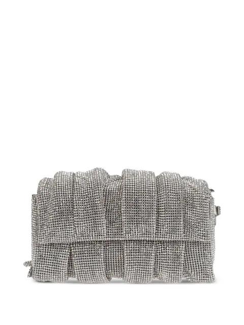 Iris rhinestone-embellished mesh shoulder by BENEDETTA BRUZZICHES