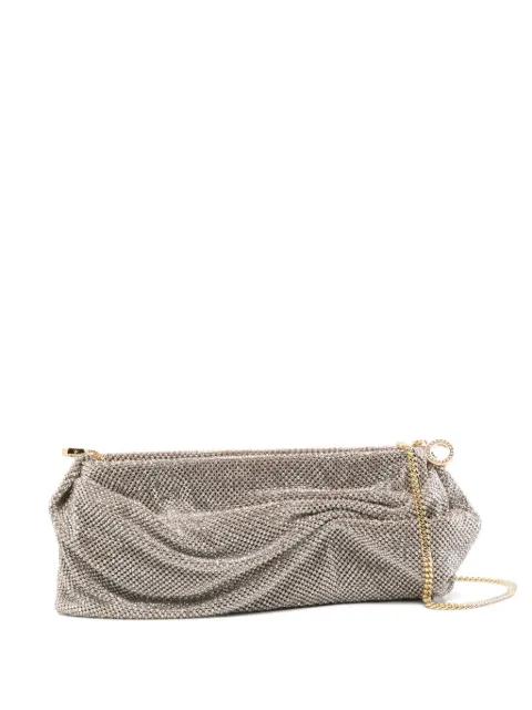 Ondina crystal-embellished mesh clutch bag by BENEDETTA BRUZZICHES
