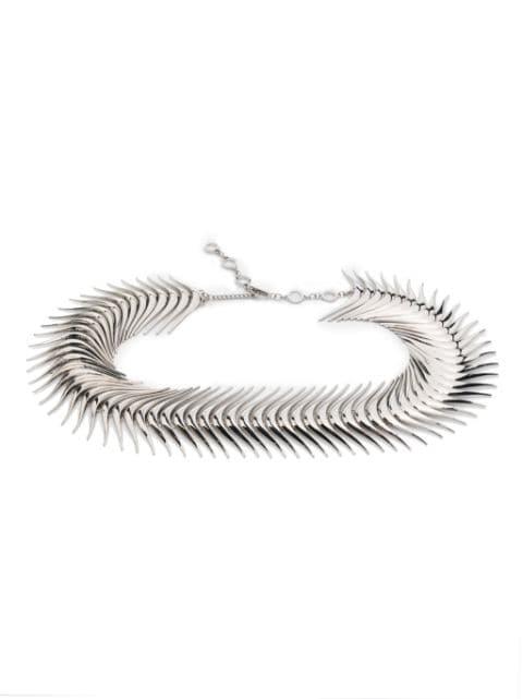 chain-link detailing polished-finish belt by BENEDETTA BRUZZICHES