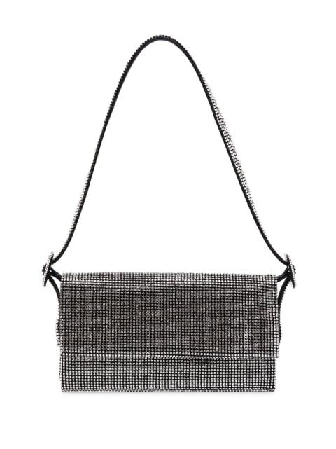 crystal-embellished foldover shoulder bag by BENEDETTA BRUZZICHES