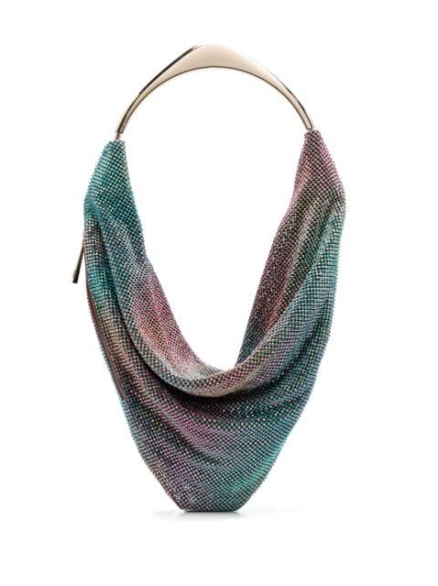 draped crystal-embellished tote bag by BENEDETTA BRUZZICHES