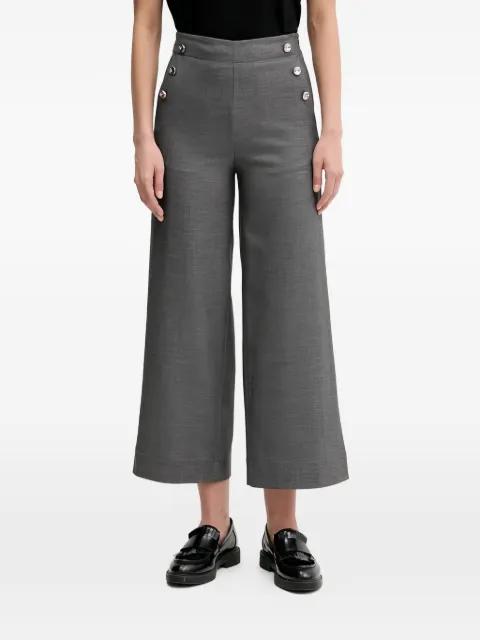 button-detail trousers by BENETTON