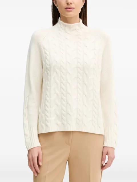cable-knit roll neck sweater by BENETTON